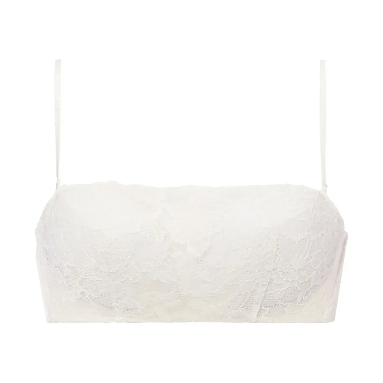 Daily Plus AMOSTYLEバンドゥ ブラジャー(ストラップ取り外し可)＆ショーツセット レースシック